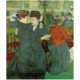 At the Moulin Rouge, The Two Waltzers 1892 by Henri de Toulouse-Lautrec -Art gallery oil painting reproductions