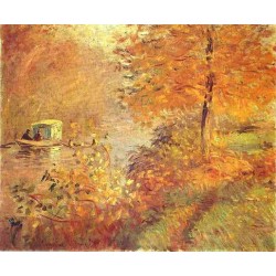 The Studio Boat 2 by Claude Oscar Monet - Art gallery oil painting...