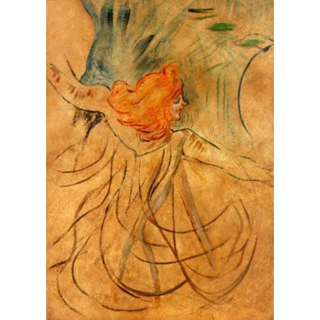 At the Music Hall Loie Fuller by Henri de Toulouse-Lautrec-Art...