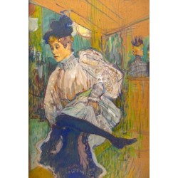 Jane Avril Dancing 1892 by Henri de Toulouse-Lautrec-Art gallery...