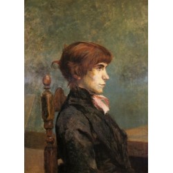 Jeanne Wenz 1886 by Henri de Toulouse-Lautrec-Art gallery oil...