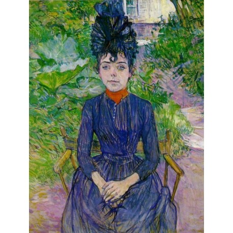 Justine Dieuhl 1891 by Henri de Toulouse-Lautrec-Art gallery oil...