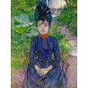 Justine Dieuhl 1891 by Henri de Toulouse-Lautrec-Art gallery oil...