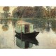 The Studio Boat by Claude Oscar Monet - Art gallery oil painting reproductions