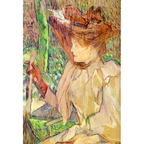 Portrait of Honorine Platzer 1891 by Henri de Toulouse-Lautrec-Art...