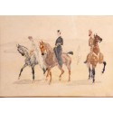 Riders 1882 by Henri de Toulouse-Lautrec-Art gallery oil painting...