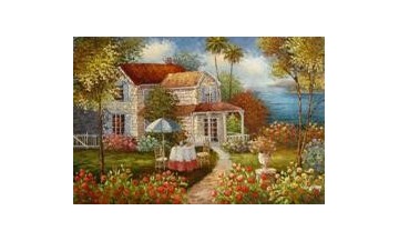 Garden oil painting reproduction art gallery on sale!