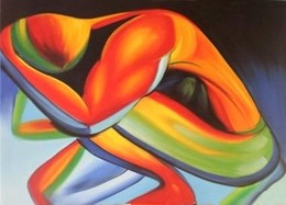 Abstract 2 oil painting