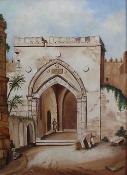 Jerusalem Street modern oil painting